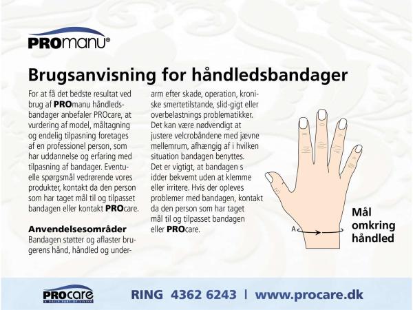 3-dels handledsskydd 5110 från PROmanu (Höger, Large) - 8 av 10