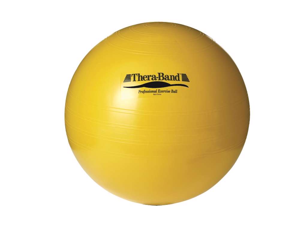 TheraBand träningsboll, ø 45 cm, gul.