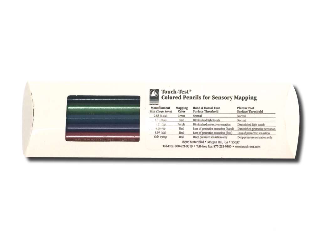 Känsel Test, Färgpennor, 5 st.