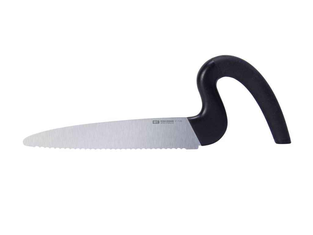 Vinklad Brödkniv, 21 cm.