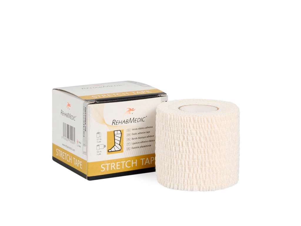 Elastisk tejp självhäftande, 5 cm x 4,6 m.