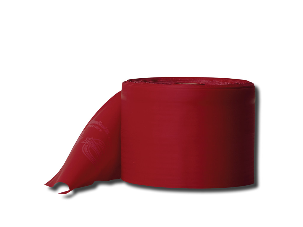 Latexfritt träningsband Från TheraBand, 22 meter, Rött 