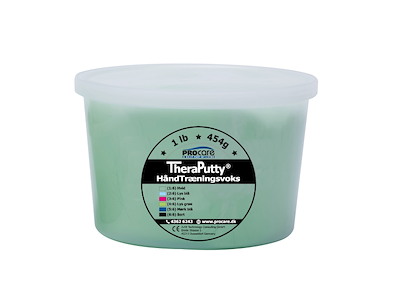 TheraPutty - Medium - Ljusgrön - 454g/1 lb (Hårdhed 4/6) 