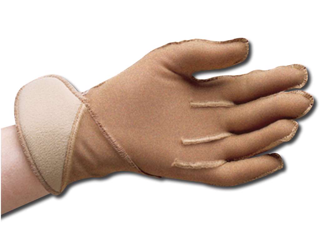 Jobskin handske med kardborreband, Stor.