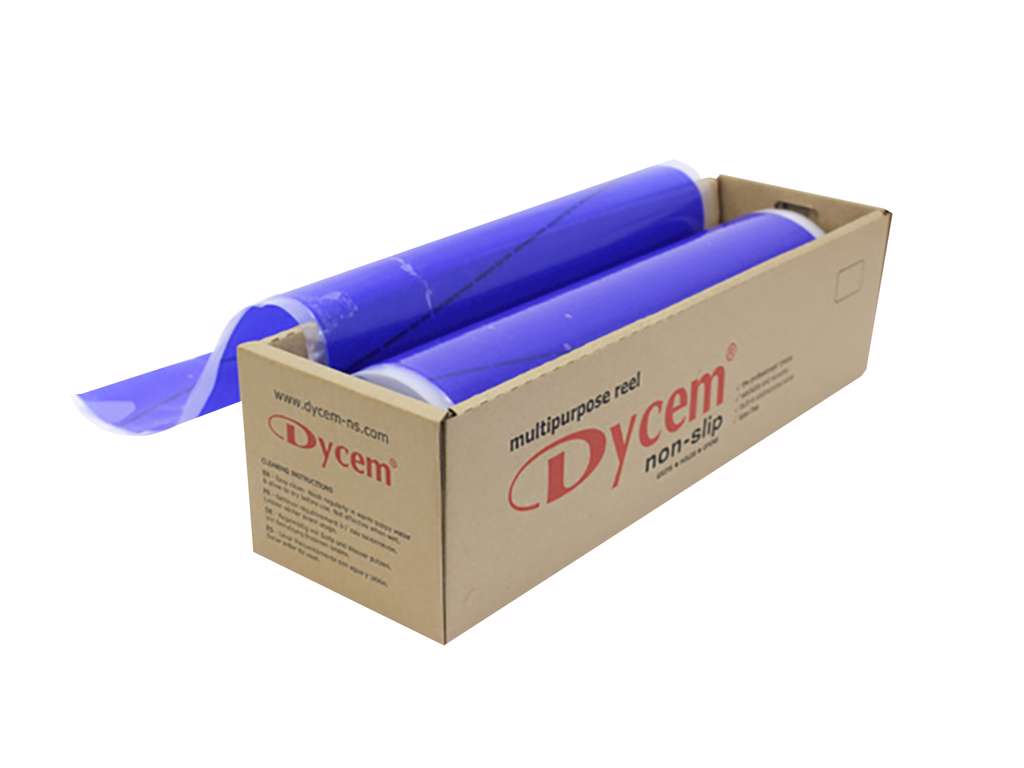 Dycem matta på rulle, 41 cm bred, 9,1 m lång, blå.