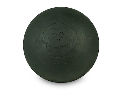 Captain-Lax lacrosse-massageboll i svart  - ø 6,5 cm