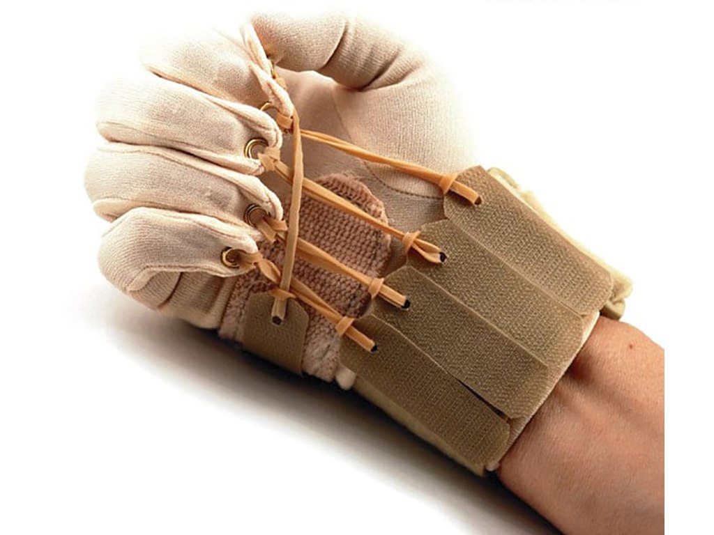 Deluxe Finger Thumb Handske i beige