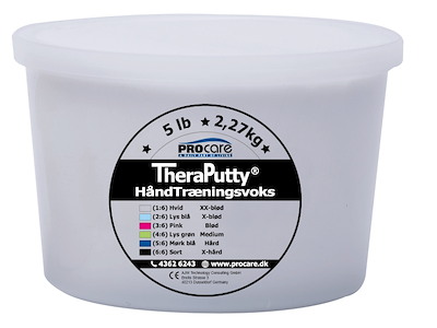 TheraPutty – Super extra mjuk – Vit - 2,23 kg/5 lb (Hårdhed 1/6)