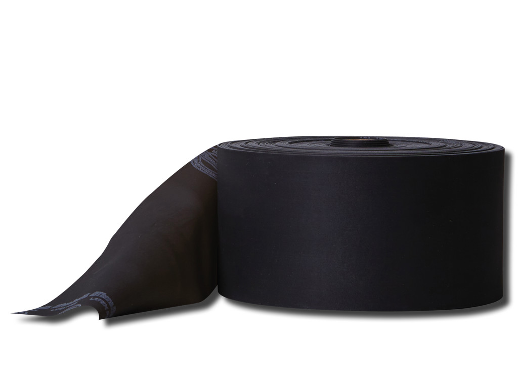 Latexfritt träningsband Från TheraBand, 22 meter,  svart