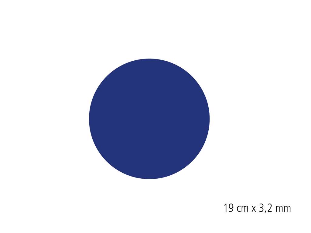 Dycem Matta, Rund, Blå, 19 x 3,2 mm.